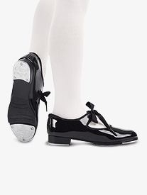 Capezio - Girls "Jr. Tyette" Ribbon Tie Tap Shoes
