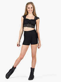 Capezio - Womens Team Basic High Waist Dance Shorts